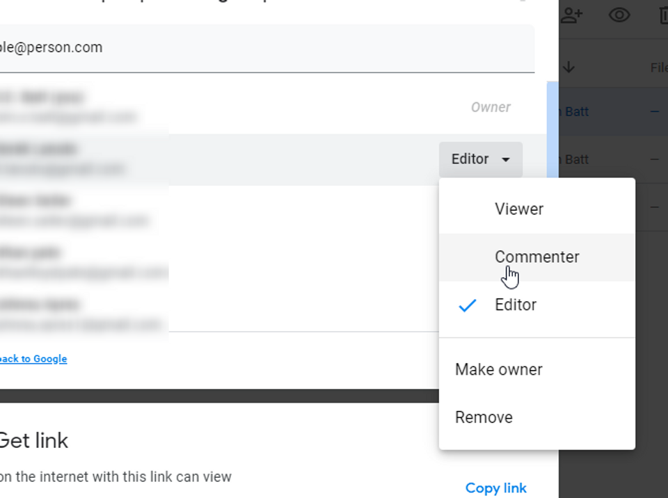 Googleドライブのファイルにアクセスした人リスト