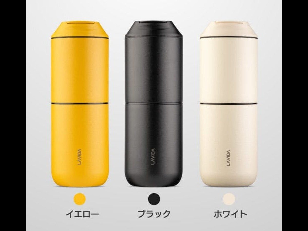 コーヒーの過程を全て行うミル付きポータブルコーヒーメーカー
