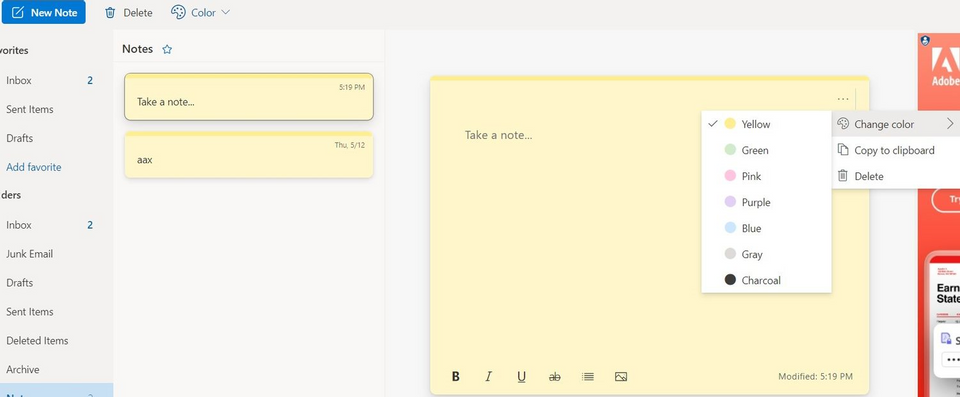 Microsoft Sticky Notes